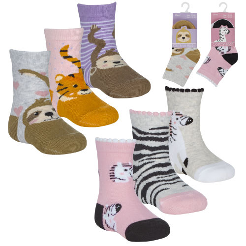 SO19 ANIMAL 3PK BABIES UK  0 - 5.5