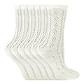 6 Pack Girls Cotton School Pelerine Knee High Socks