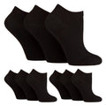 9 Pairs Ladies Diabetic Trainer Socks | Ankle Socks Swollen Feet