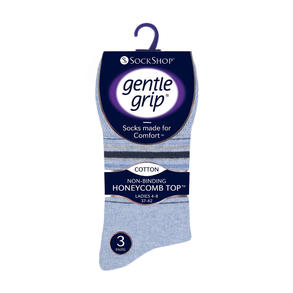 6 Pack Ladies Non Elastic Novelty Design Socks