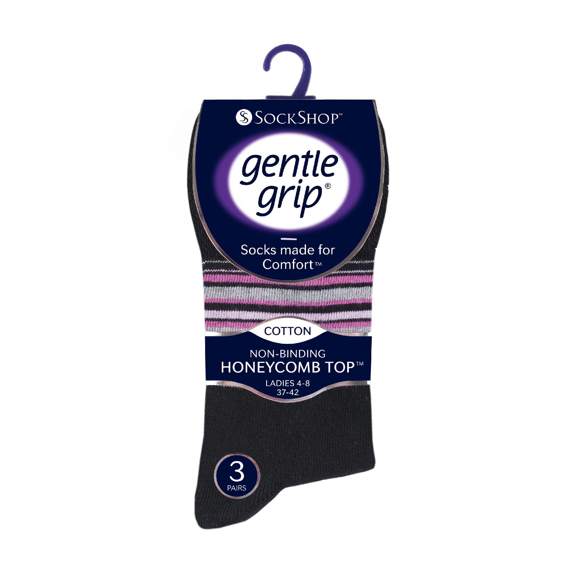 6 Pack Ladies Non Elastic Novelty Design Socks