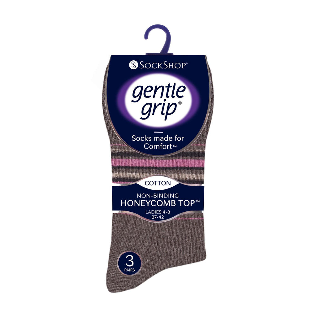 6 Pack Ladies Non Elastic Novelty Design Socks