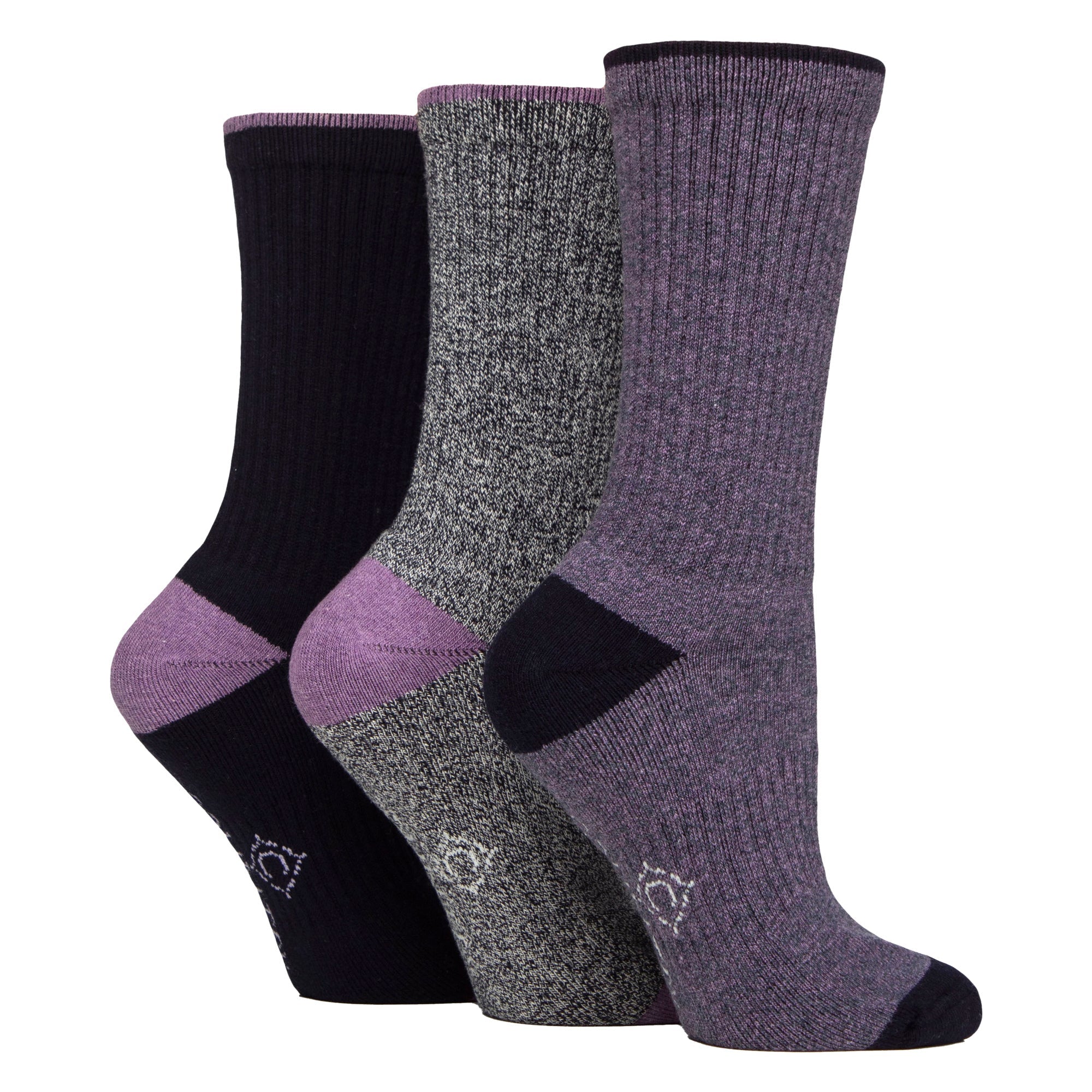 6 Pairs Ladies Water Repellent Midweight Outdoor Socks for Hiking & Walking
