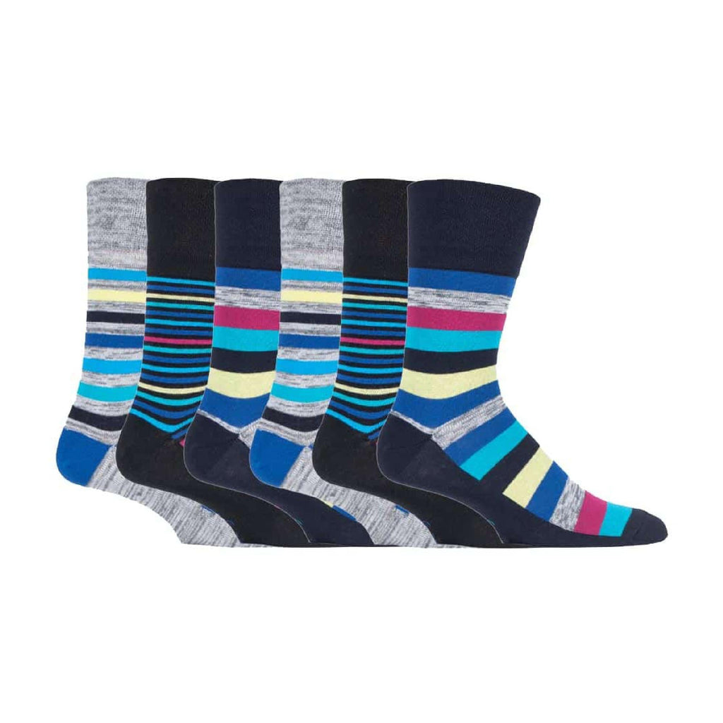 6 Pack Mens Cotton Rich Non Elastic Socks