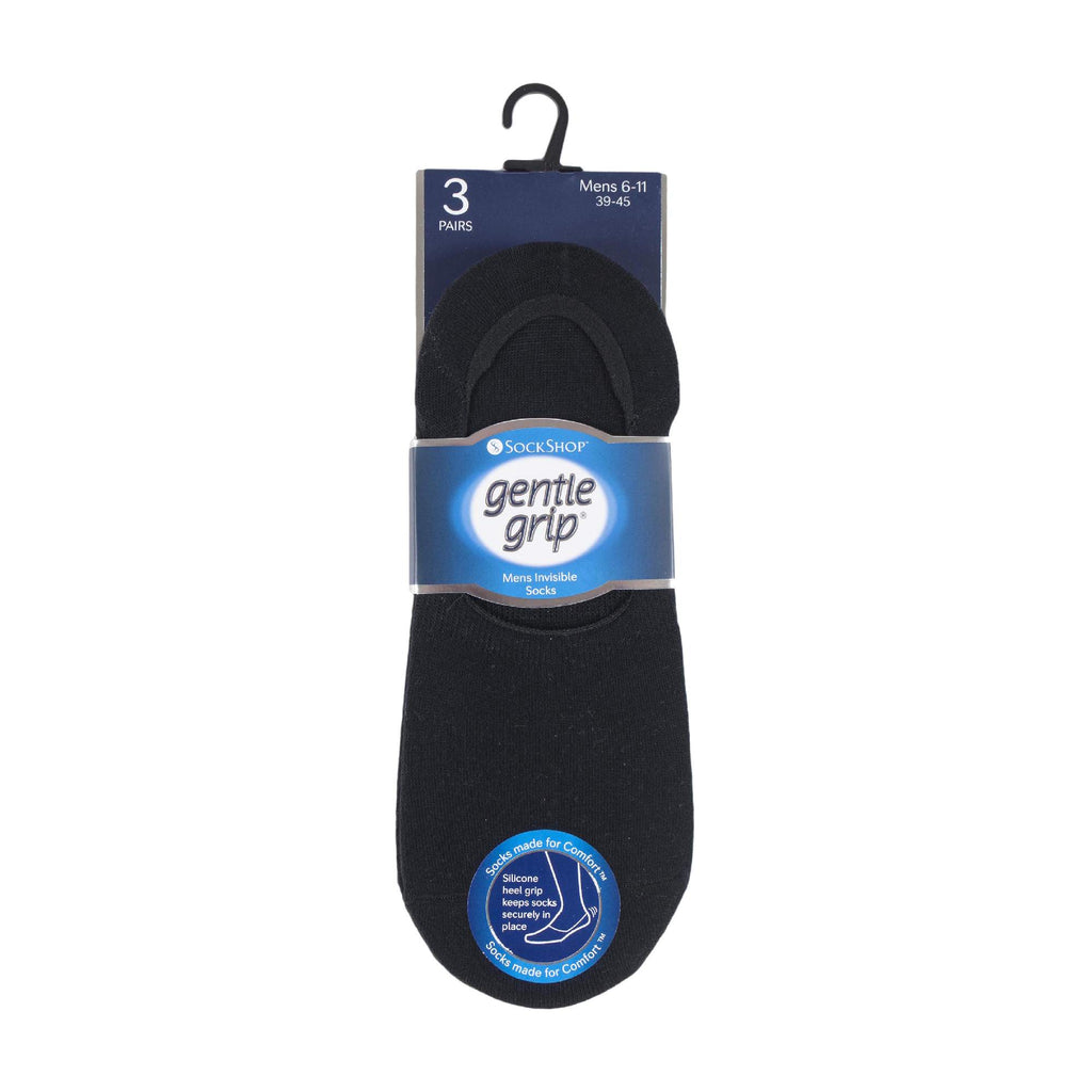 6 Pack Mens Invisible No Show Socks with Silicone Grip