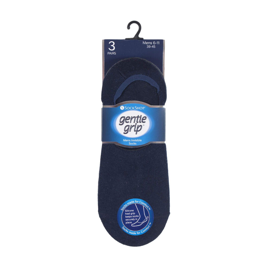 6 Pack Mens Invisible No Show Socks with Silicone Grip