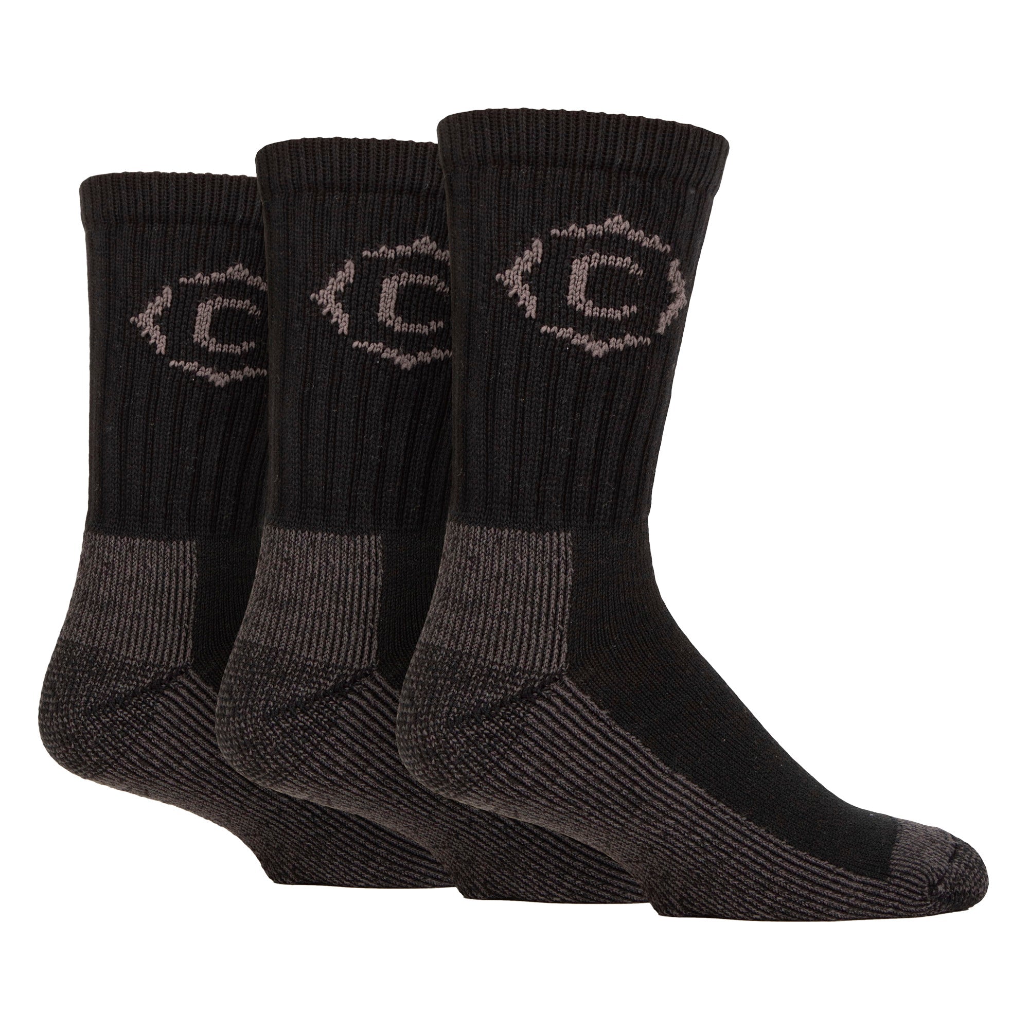 Mens Heavy Duty Durable Cushioned Hiking Socks with Reinforced Heel & Toe