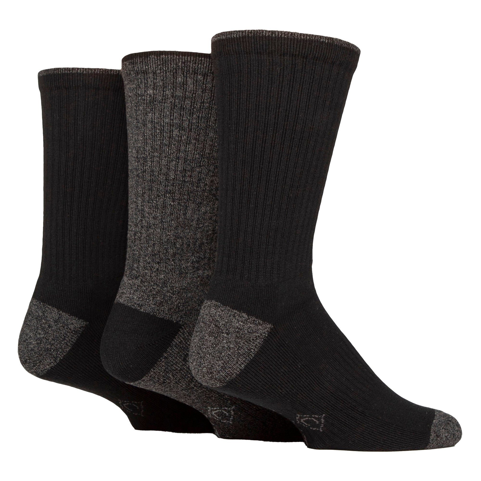 6 Pairs Mens Water Repellent Midweight Outdoor Socks for Hiking & Walking