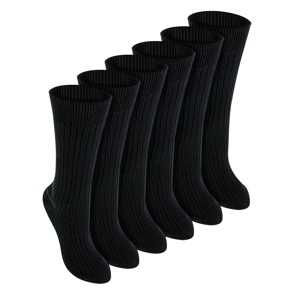 6 Pack Kids 100% Cotton Breathable Socks