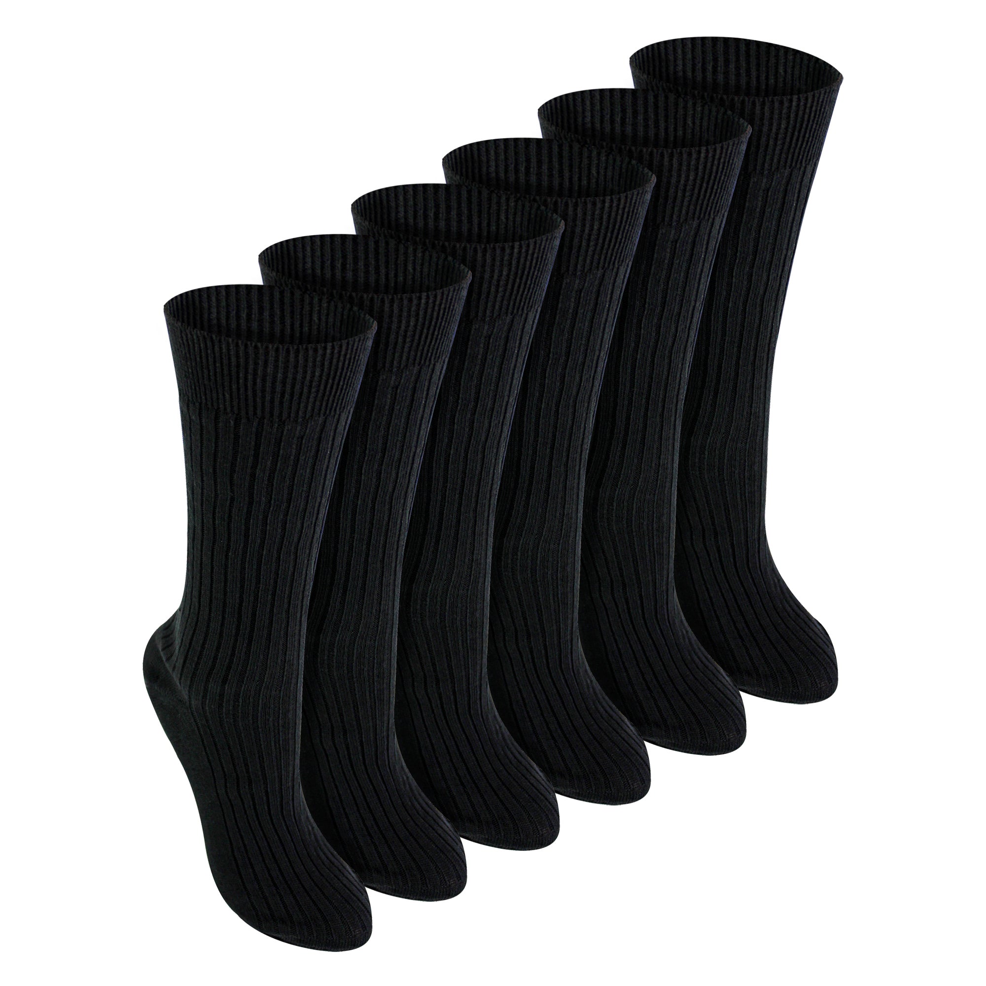 6 Pack Kids 100% Cotton Breathable Socks