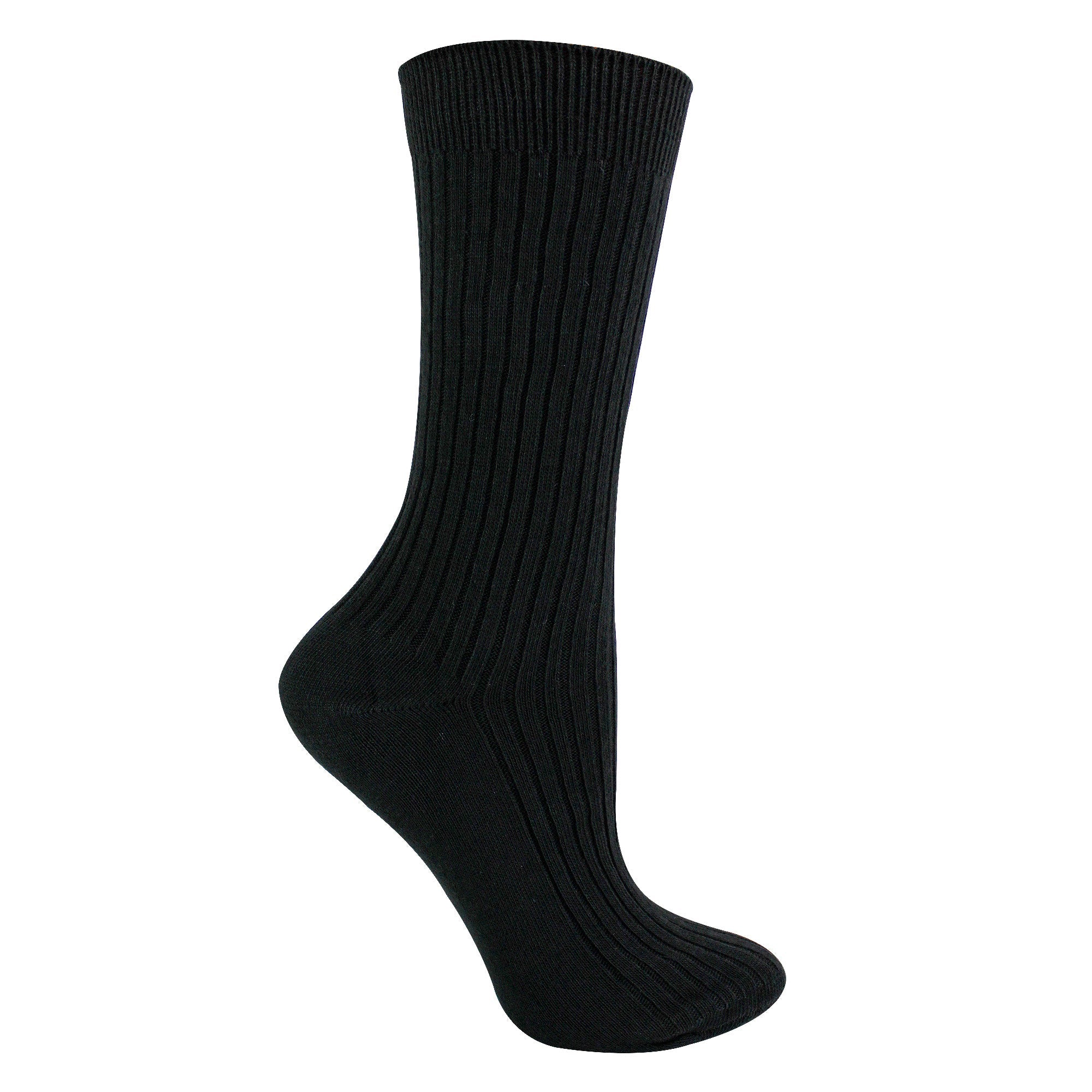 12 Pack Girls & Boys 100% Cotton Soft Breathable Loose Top Socks (2 Sizes)