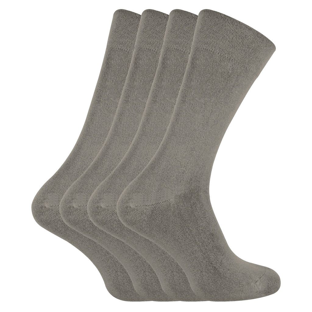 4 Pack Unisex Luxury Bamboo Crew Dress Socks