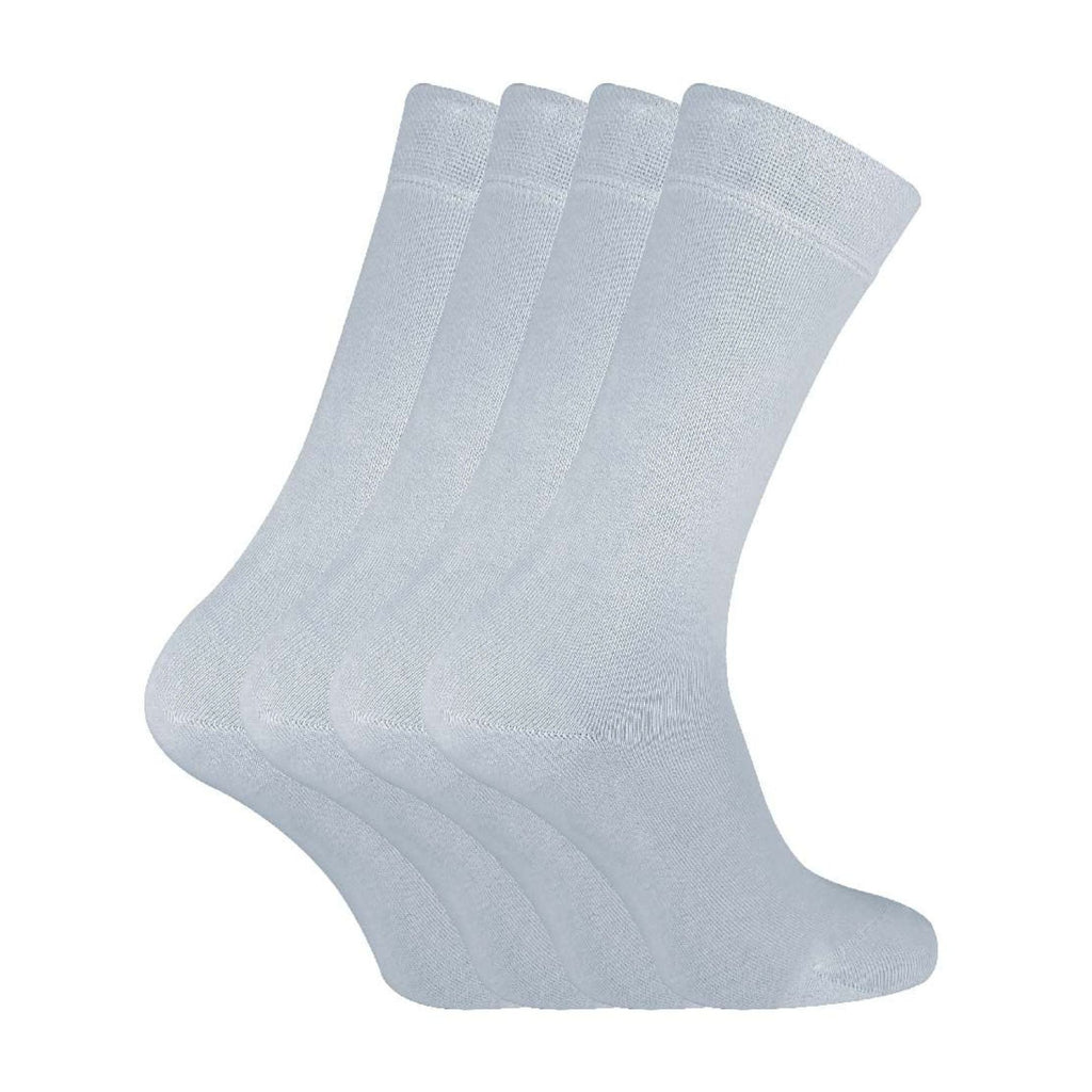 4 Pack Unisex Luxury Bamboo Crew Dress Socks