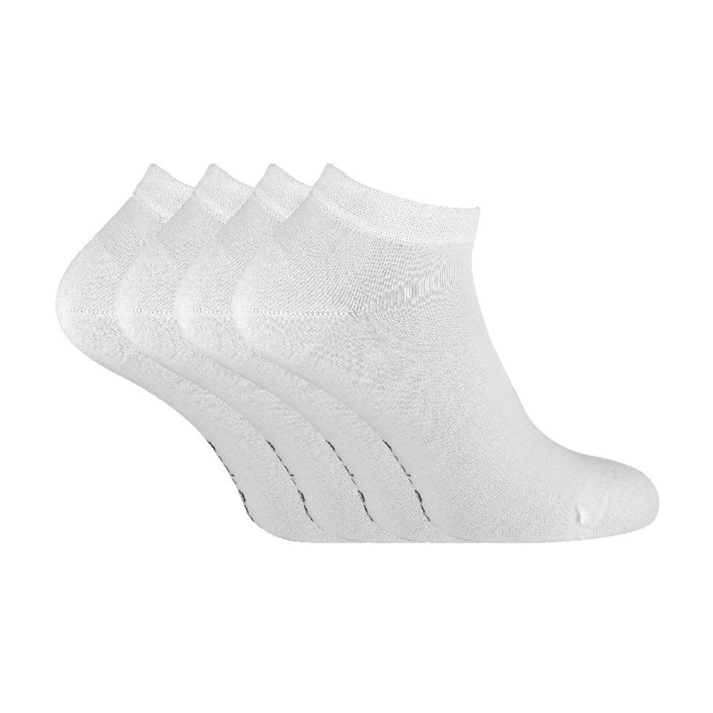 4 Pack Unisex Luxury Bamboo Low Cut Trainer Socks