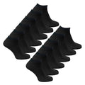 12 Pack Mens 100% Cotton Trainer Socks