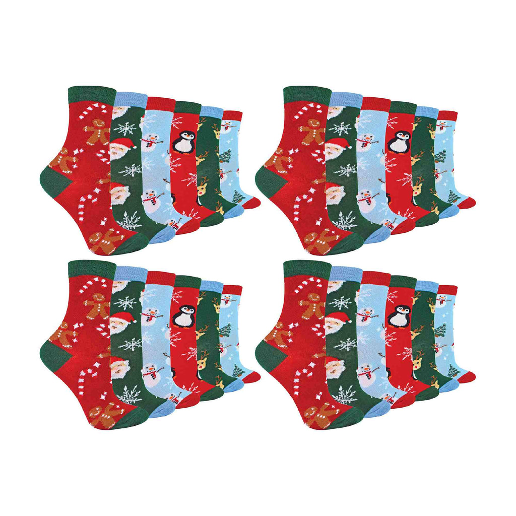 Kids Novelty Festive Christmas Socks (Multipack Options)