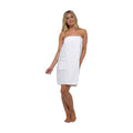 Ladies 100% Cotton Terry Cloth Spa Bath Towel Wrap Dress with Pocket