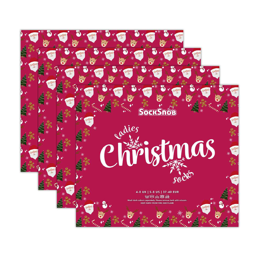 Ladies Novelty Festive Christmas Socks (Multipack Options)