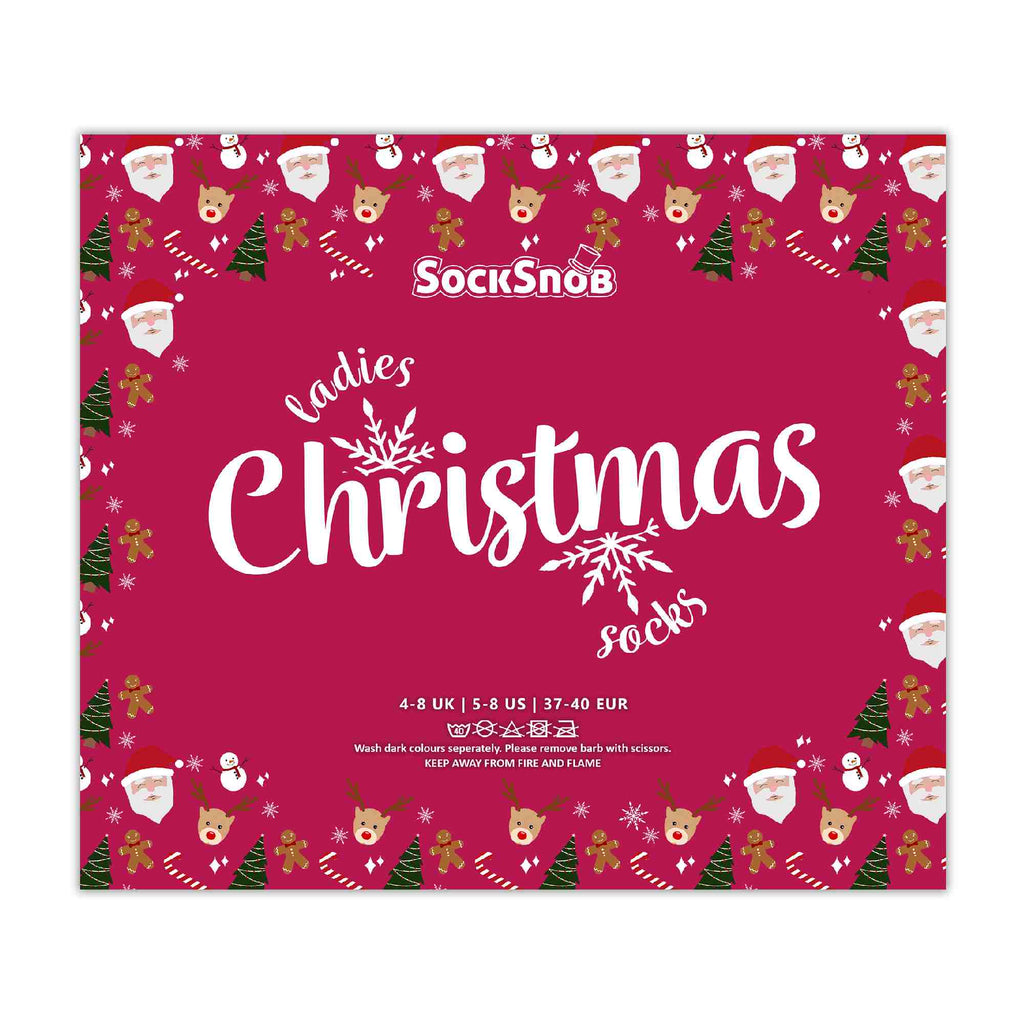 Ladies Novelty Festive Christmas Socks (Multipack Options)