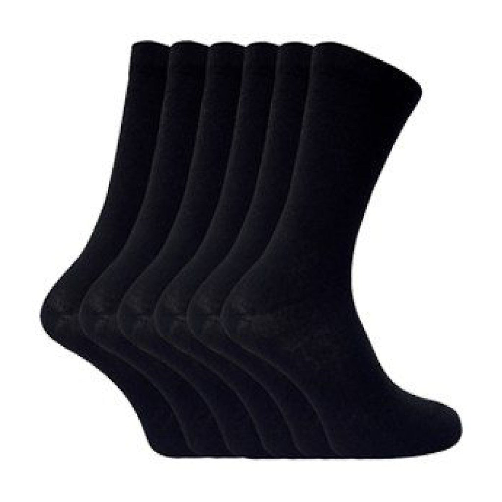 6 Pack Mens Patterned Coloured Soft Cotton Dress Socks