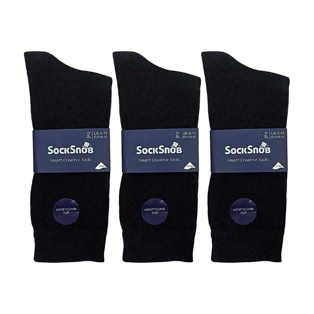 6 Pack Mens Colourful Striped Patterned Dress Cotton Socks