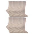Ladies Plain Coloured Cotton Rich Dress Socks (Multipack Options)