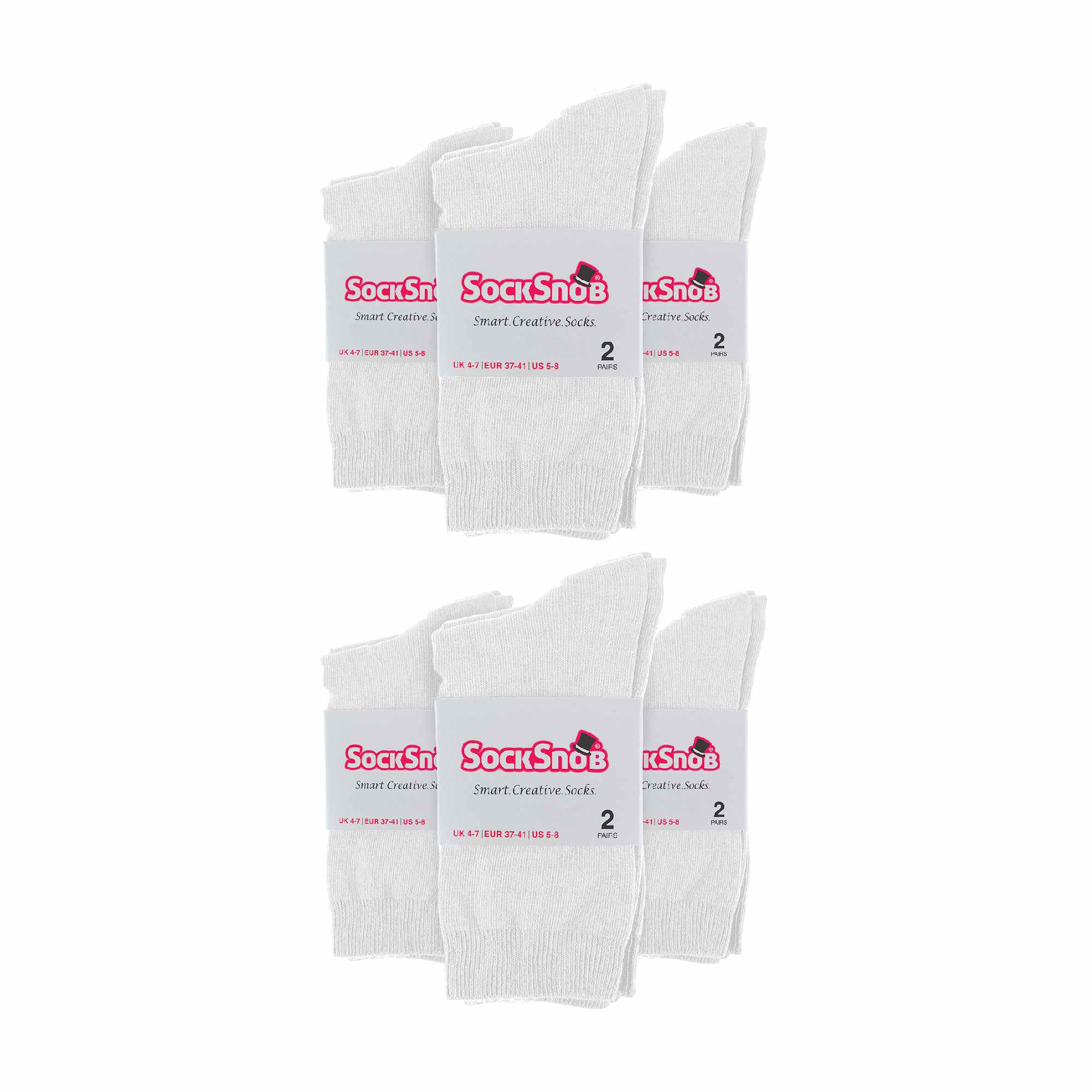 Ladies Plain Coloured Cotton Rich Dress Socks (Multipack Options)