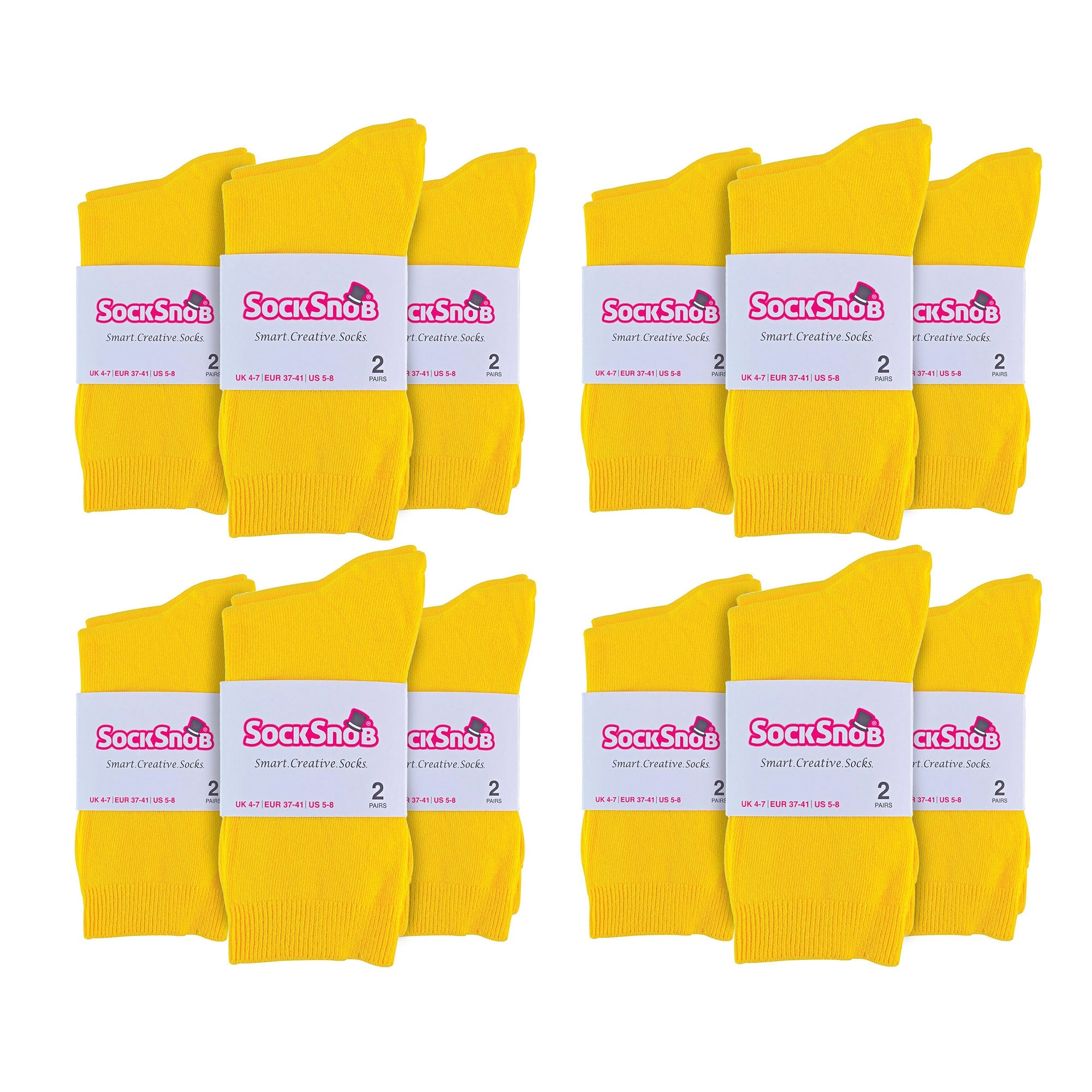 Ladies Plain Coloured Cotton Rich Dress Socks (Multipack Options)