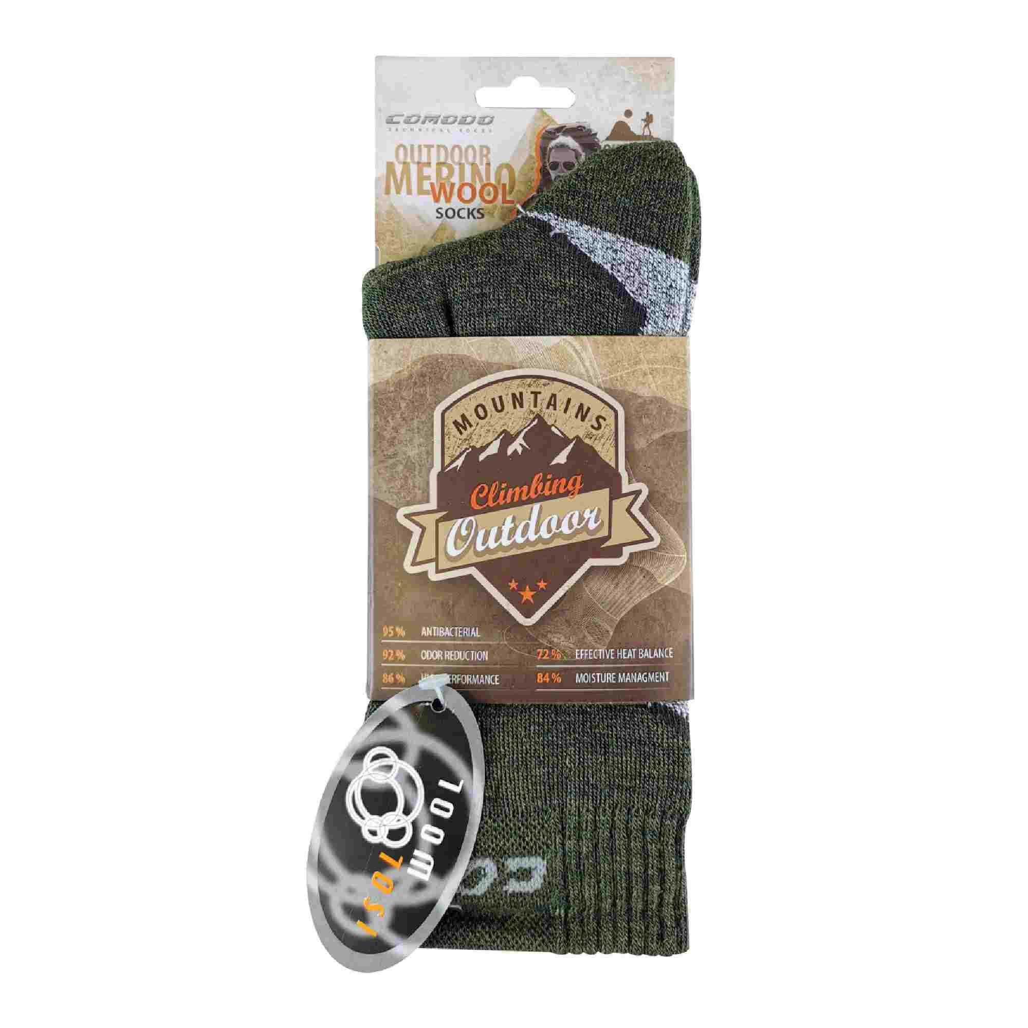 1 Pack Merino Wool Hiking Walking Thermal Socks