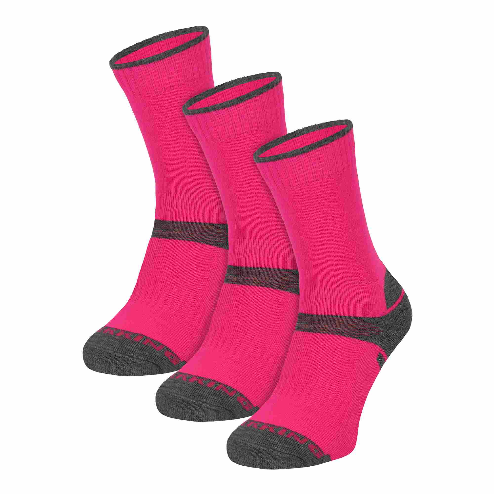 3 Pack Kids Merino Wool Hiking Socks (3 Sizes)