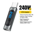 Essager 240W USB C Adapter Type C to USB C 3.0 2.0 OTG Connector Digital Display Data Adapter 100W For Macbook Pro Air Samsung