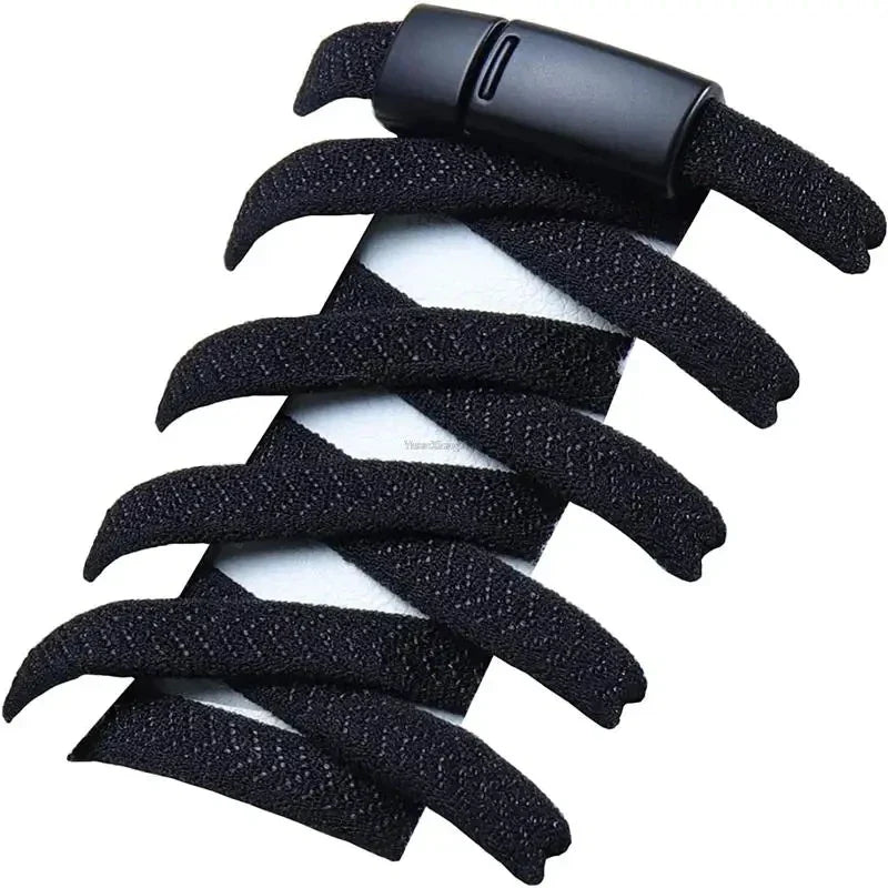 Magnetic Locking Shoelaces without ties Sneakers elastic laces  Children Adults Quick On/Off Shoelaces Shoe accessories 1 Pair