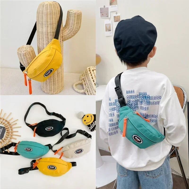 Kids & Adults Sport Bum Bag, Travel Crossbody Waist Bag