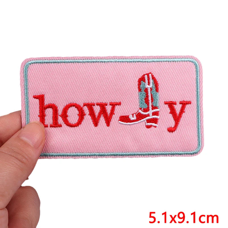 Cowgirl Boot Embroidered Patch Cowgirl Boot Embroidered Patch.