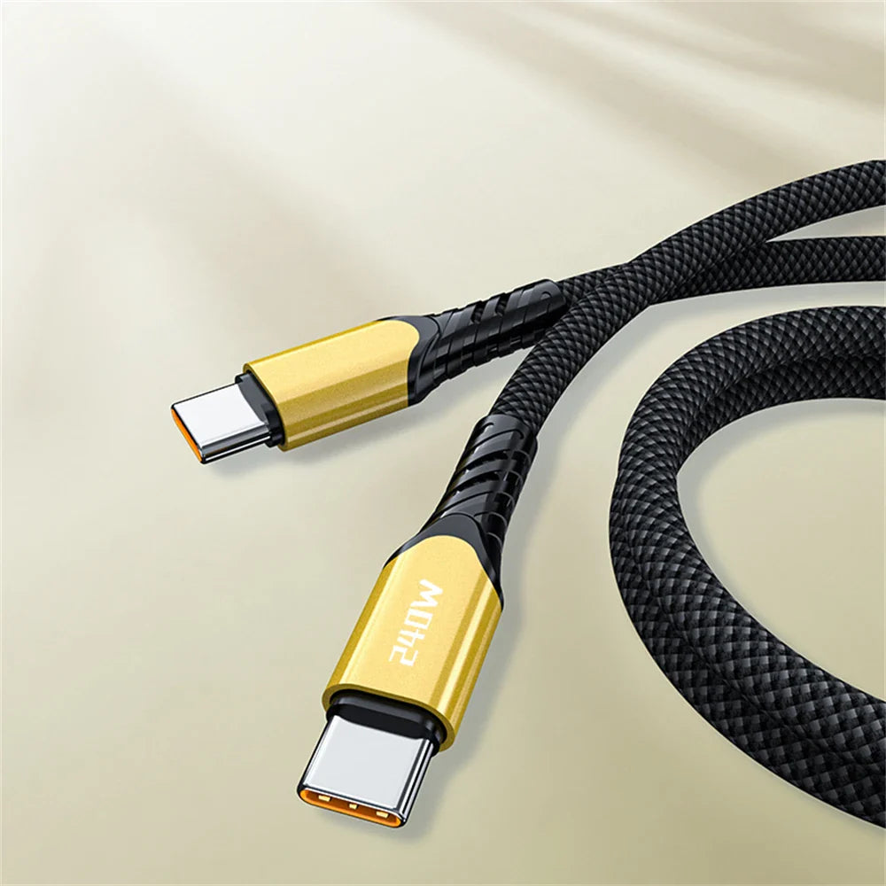 NNBILI 240W USB C Cable Power Wire QC4.0 for MacBook Samsung iPhone 15 16 USB C to C PD Cable 48V5A Fast Charging Type C Cable