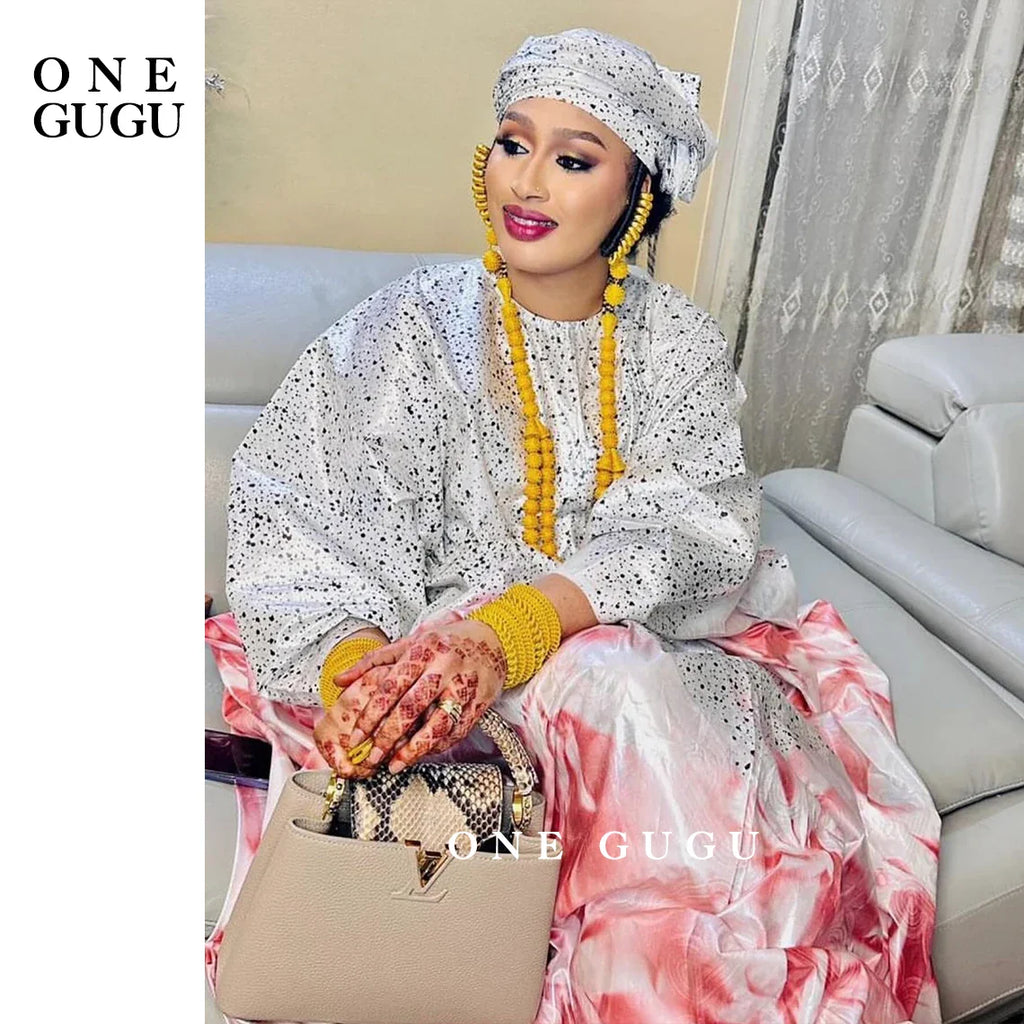 Unique Perfumed First Quality African Dashiki Basin Dress Nigerian Origianl Printing Bazin Riche Wedding Party Boubou Robe