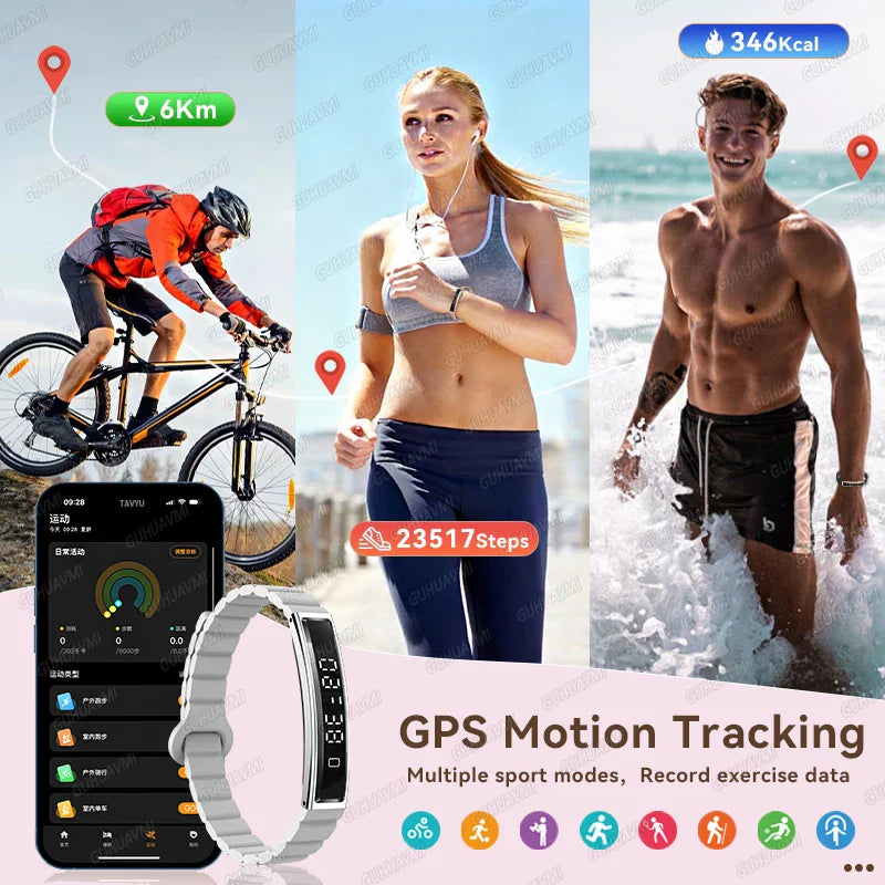 Health & Fitness Smart Bracelet with Heart, Sleep & Activity Tracking