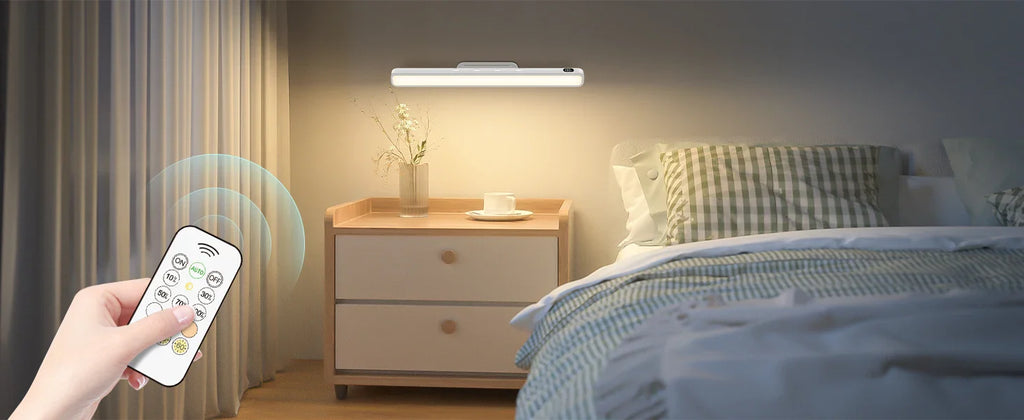 Rechargeable LED Mirror & Cabinet Light Bar – 3 Color, Dimmable, Magnetic, Remote Control