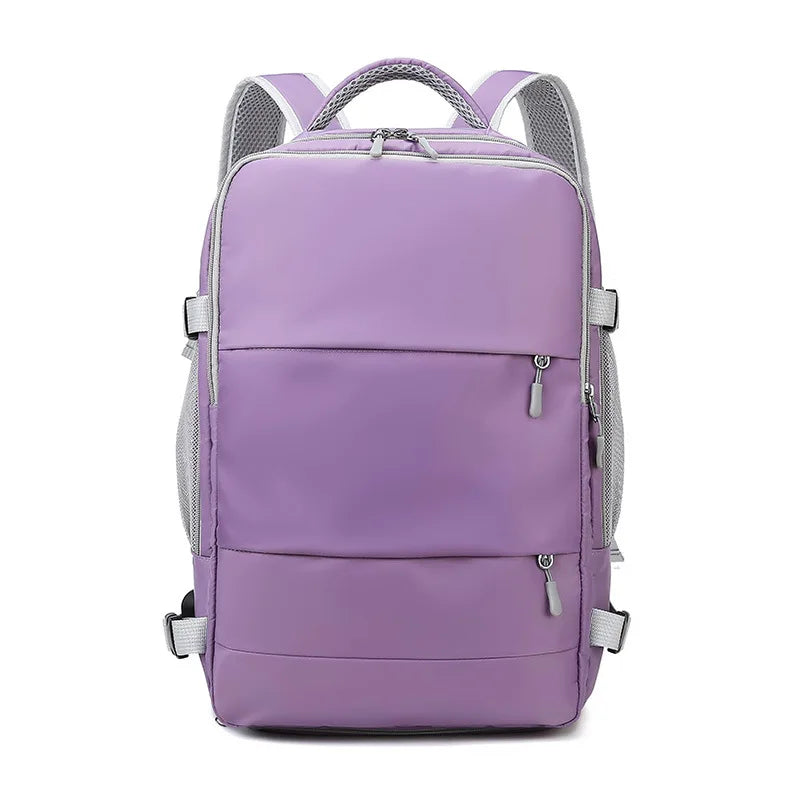 Women'S Bag Large Capacity Journey Multifunction Backpack with Shoe Storage Multilayer Dry and Wet Separation Waterproof