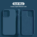 Original For iPhone 15 14 13 12 11 Pro Max Mini Case Liquid Silicone Soft Cover XR X XS 8 Plus Shockproof Protective Phone Cases