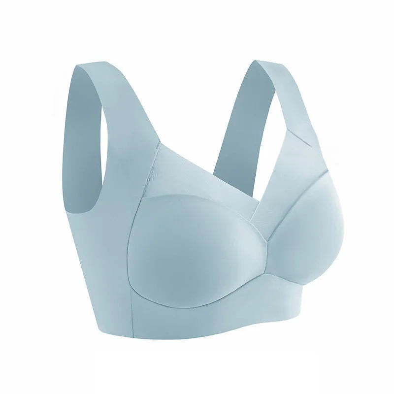 Women Sexy Bra Full Cup Brassiere Female U Back Underwear Lace Splicing Pespective Bralette V Neck Intimates Lingerie Large Size