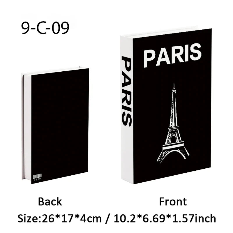 Travel City Decorative Display Books with Hidden Storage – Paris, London, New York, Tokyo & More