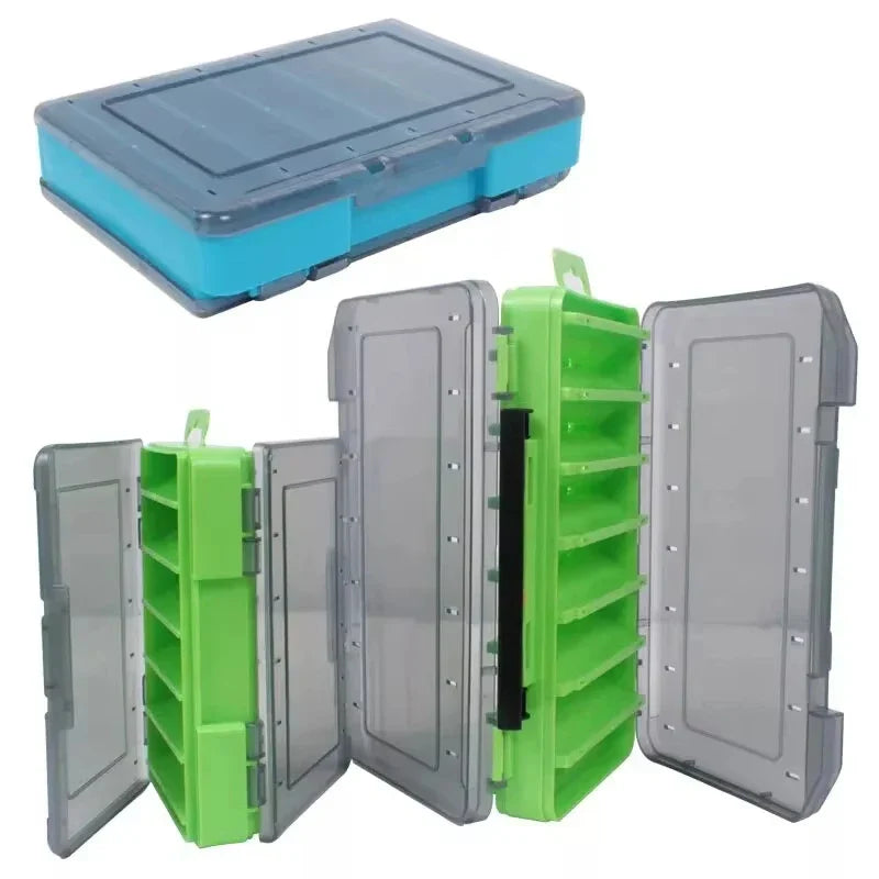 SHIQIAN Fishing Accessories Box U Size Wooden Shrimp Box Bait Box Storage Box VIB Minobo Climb Transparent