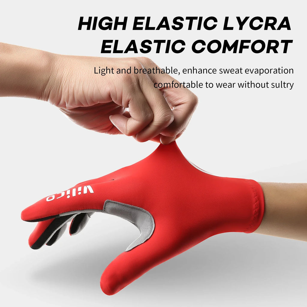 Touch Screen Long Full Fingers Half Fingers Gel Sports Cycling Gloves MTB Road Bike Riding Racing Women Men Bicycle Gloves
