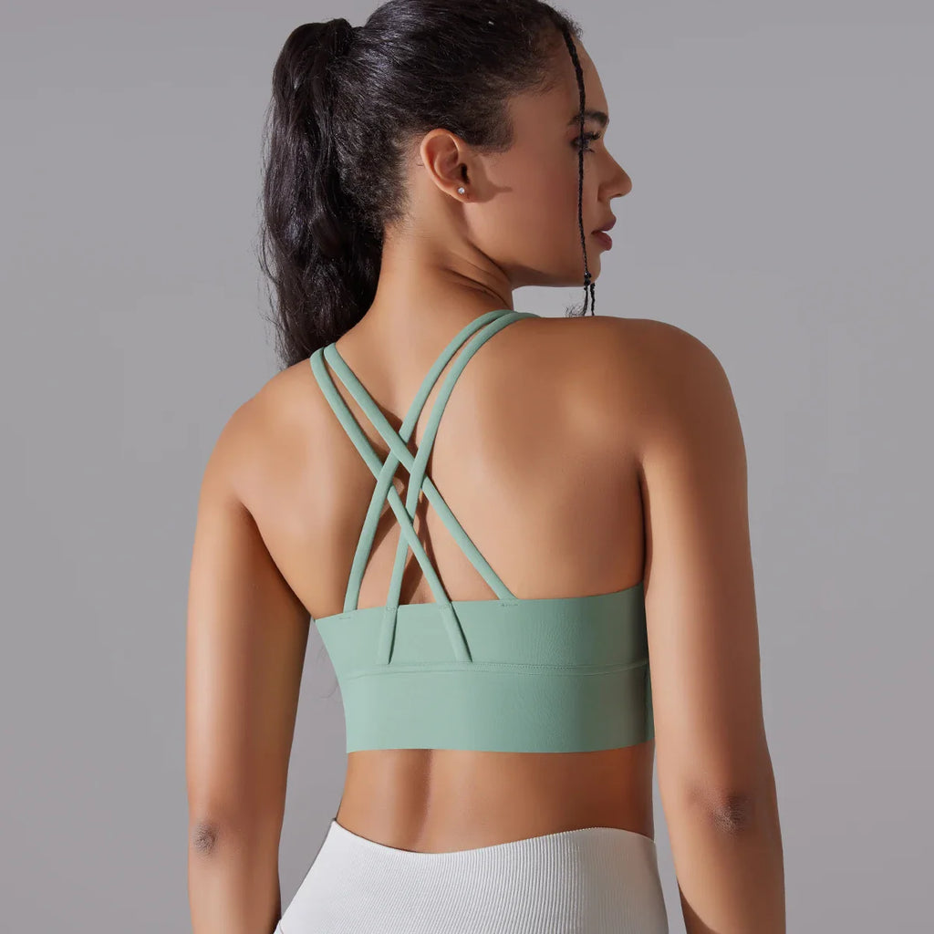 Women Yoga BraTank Tops for Fitness Naked Feel Sport Bra Gym Vest Women Camisole Workout Underwear Sportswear Outfit
