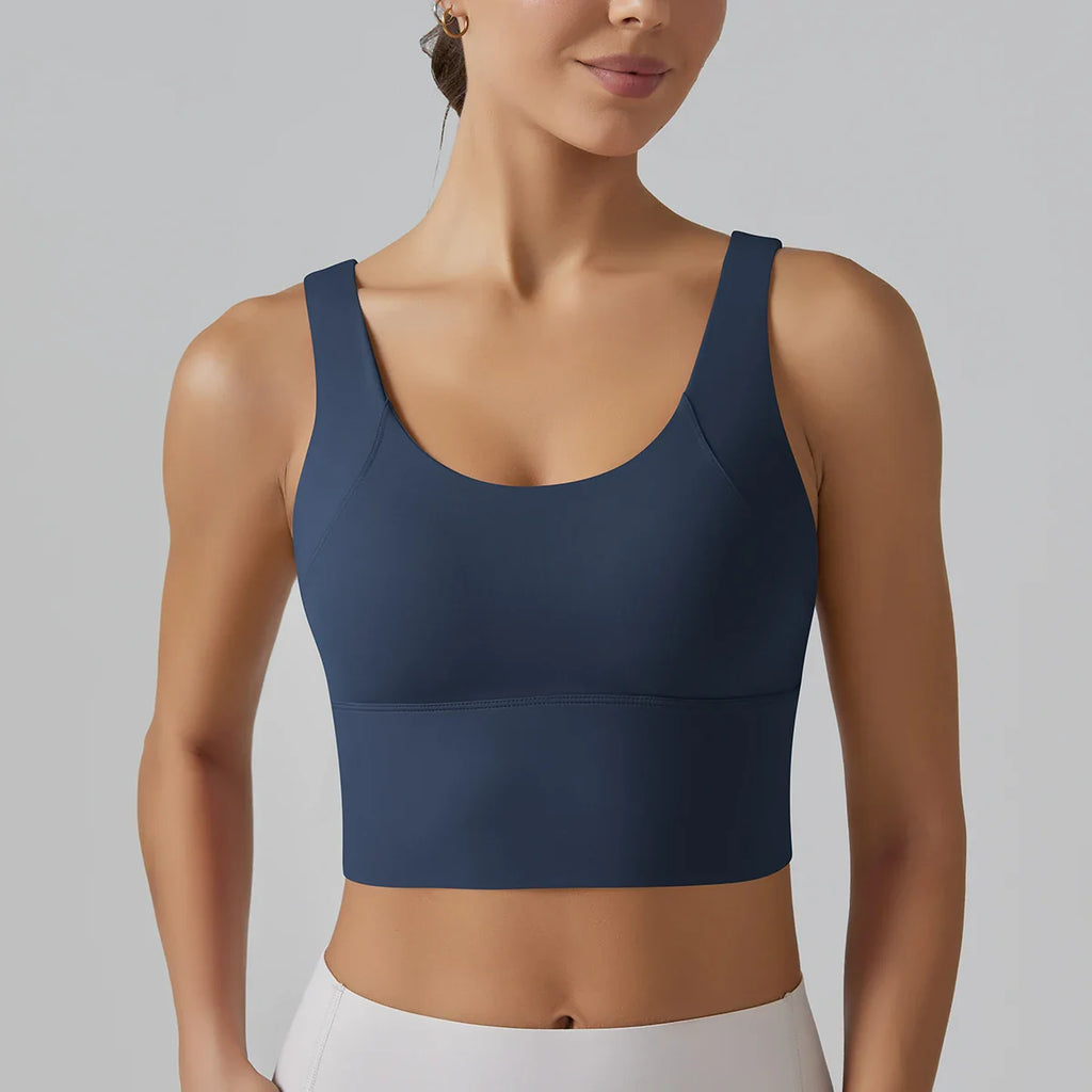 Yoga Bra Underwear Women Summer Shockproof Bra Beautiful Back Sports Running External Wear Training Fitness Yoga Tank Top Bra