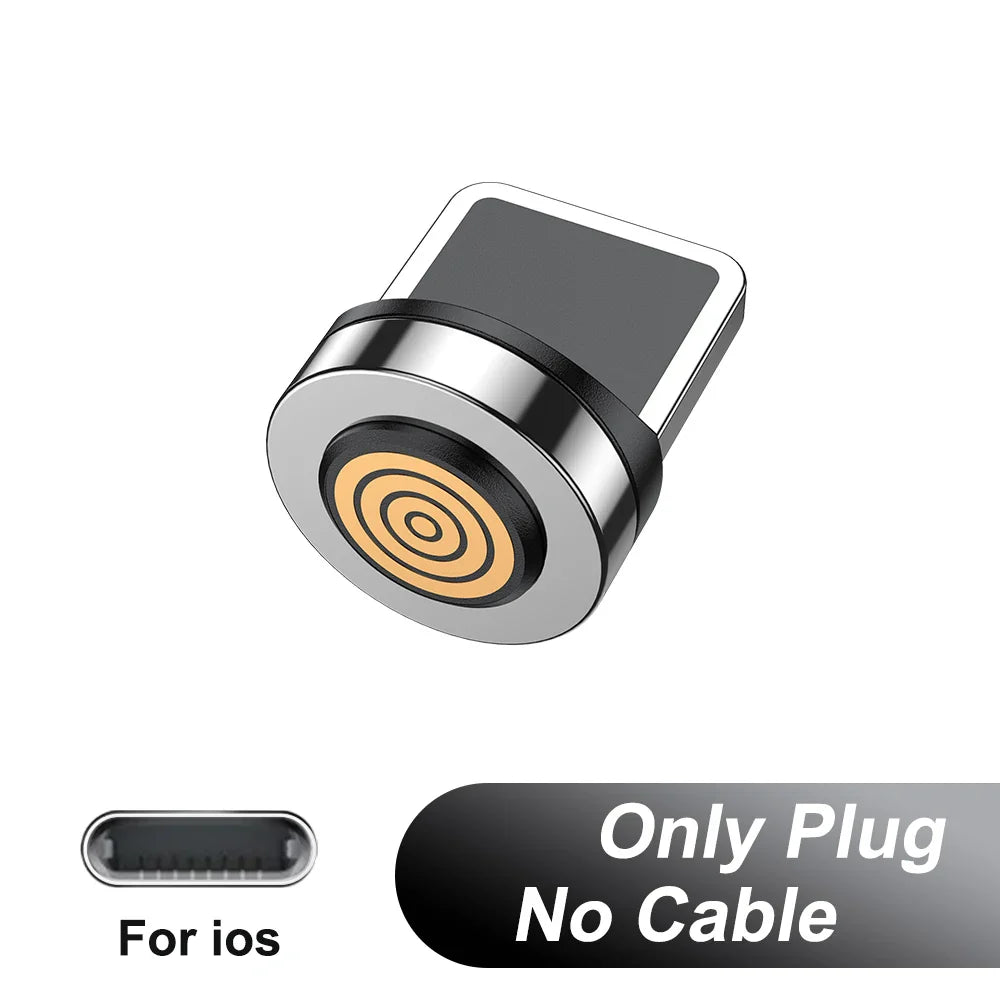 AUFU 5A Magnetic Type C Cable For Samsung S21 Huawei P30 Magnet Fast Charging Charger Wire for iPhone Xiaomi Micro USB Data Cord
