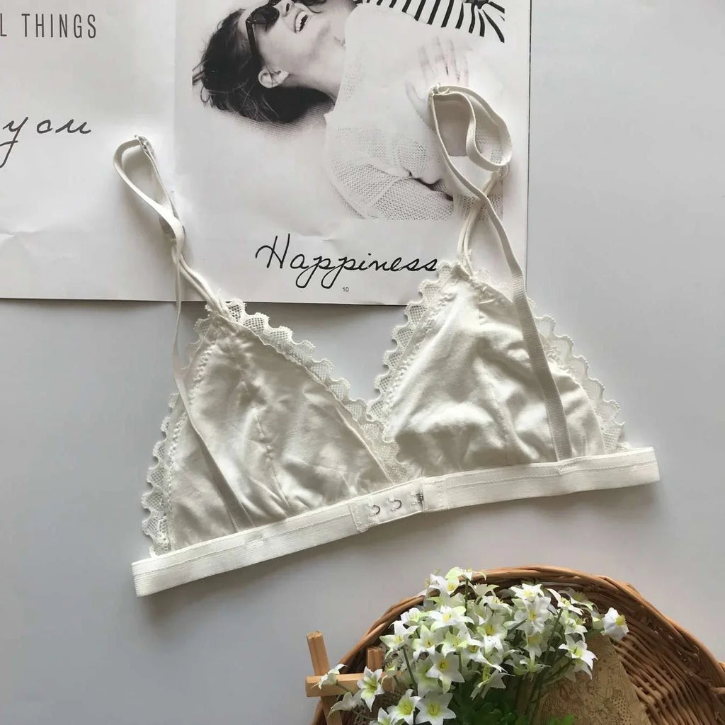 SP&CITY Summer Sexy Lace Tube Top Women Hollow Out Bralette Thin Chest Girl  Bras Seamless Transparent Lingerie French Underwear