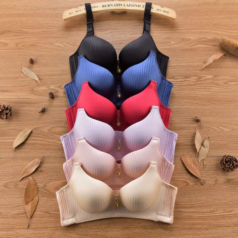 2024 New Girl's 8cm thickened Bra Steamed Bread Cup  Adjustable Underwear  No Mark  No Steel Ring  Breast Lingerie push up Bras