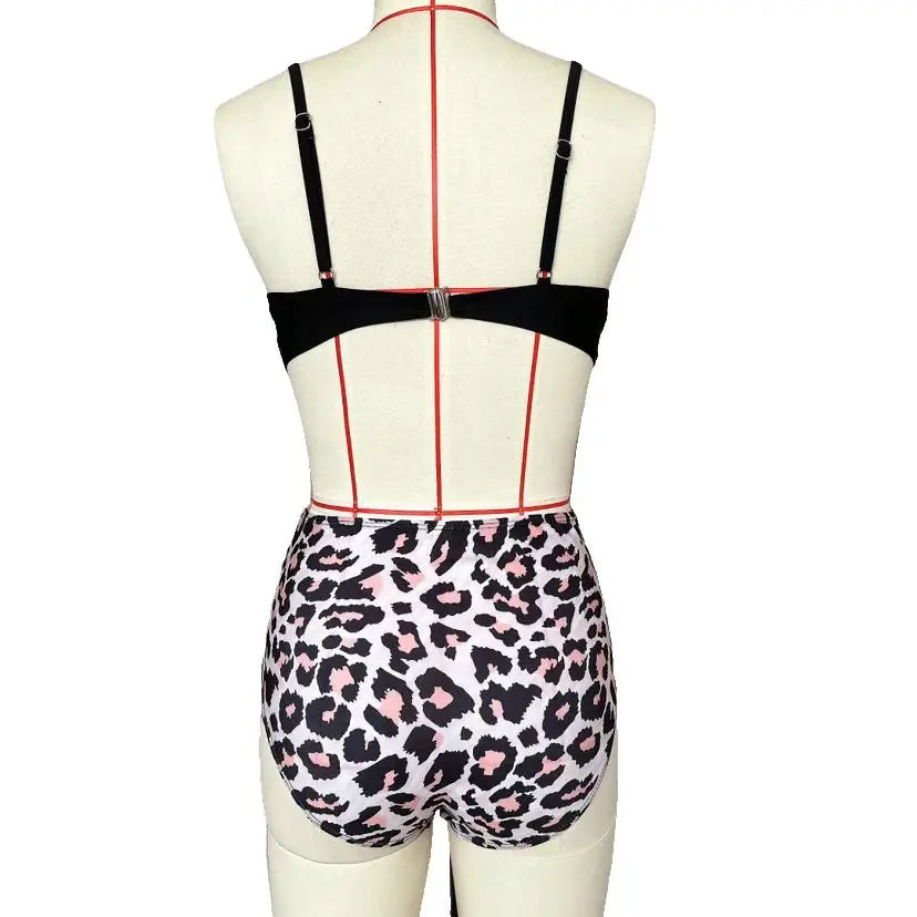 Vintage High Waist Bikinis 2025 Women Push Up Swimwear Printed Swimsuit Female Beachwear Summer Bathers Bathing Suit Swimming